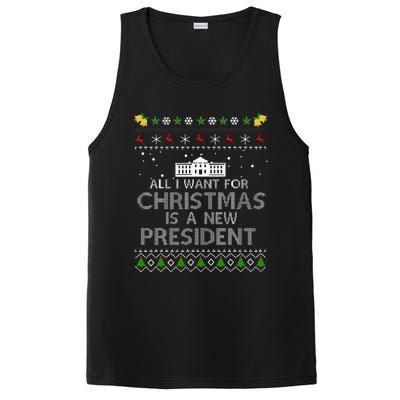 All I Want For Christmas Is A New President Ugly PosiCharge Competitor Tank