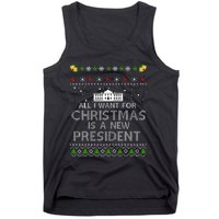 All I Want For Christmas Is A New President Ugly Tank Top