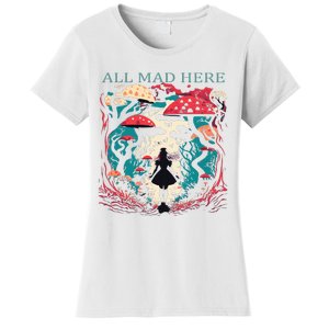 Alice In Wonderland All Mad Here Women's T-Shirt