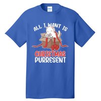 All I Want Is Christmas Purresent Kitten Cat Christmas Gift Tall T-Shirt