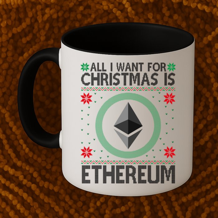 All I Want For Christmas Is Ethereum Crypto Holiday Mug