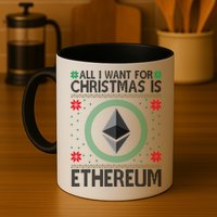 All I Want For Christmas Is Ethereum Crypto Holiday Mug