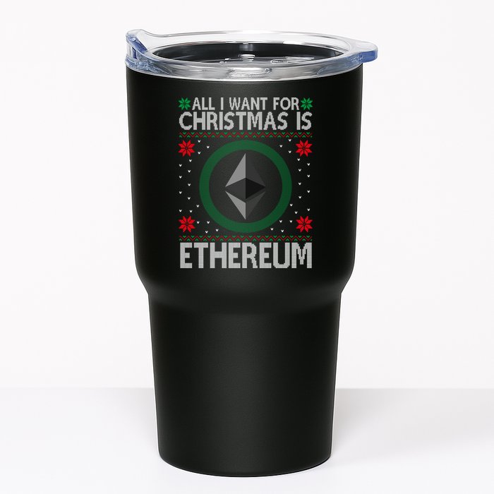 All I Want For Christmas Is Ethereum Crypto Holiday Tumbler