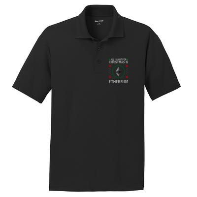 All I Want For Christmas Is Ethereum Crypto Holiday PosiCharge RacerMesh Polo