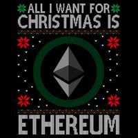 All I Want For Christmas Is Ethereum Crypto Holiday Wool Snapback Cap