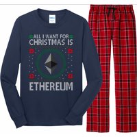 All I Want For Christmas Is Ethereum Crypto Holiday Long Sleeve Pajama Set