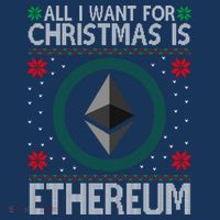 All I Want For Christmas Is Ethereum Crypto Holiday Tall Sweatshirt