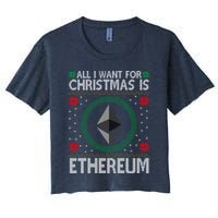 All I Want For Christmas Is Ethereum Crypto Holiday Crop Top
