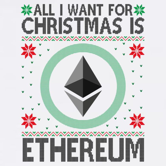 All I Want For Christmas Is Ethereum Crypto Holiday Garment-Dyed Sweatshirt
