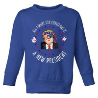 All I Want For Christmas Is A New President Trump Xmas Toddler Sweatshirt