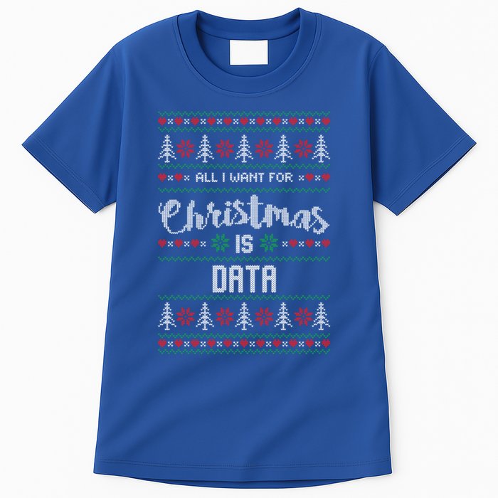 All I Want For Christmas Is Data Science Funny Gift Tall T-Shirt