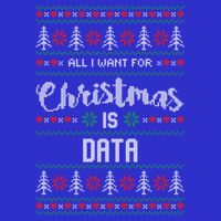 All I Want For Christmas Is Data Science Funny Gift Tall T-Shirt