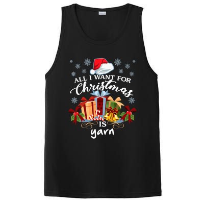 All I Want For Christmas Is Yarn Knitters PosiCharge Competitor Tank