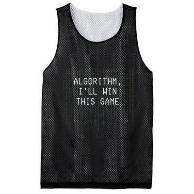 Algorithm ILl Win This Game Code Data Ai Tech Funny Mesh Reversible Basketball Jersey Tank
