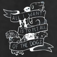 All I Want Is To Pet All Of The Dogs Golf Towel
