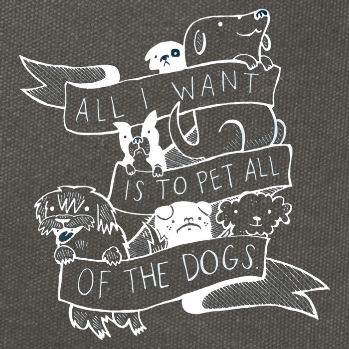 All I Want Is To Pet All Of The Dogs Cotton Canvas Backpack