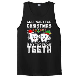 All I Want For Christmas Is My Two Front Teeth Funny Dentist PosiCharge Competitor Tank