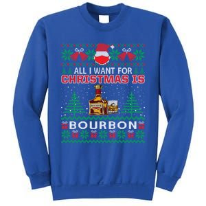 All I Want For Christmas Is Bourbon Funny Ugly Sweater Gift Great Gift Sweatshirt