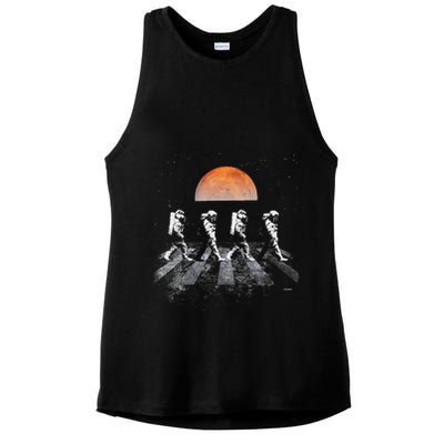 Astronauts In Walking In Space Occupy Mars Ladies PosiCharge Tri-Blend Wicking Tank