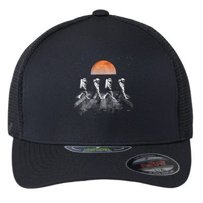 Astronauts In Walking In Space Occupy Mars Flexfit Unipanel Trucker Cap