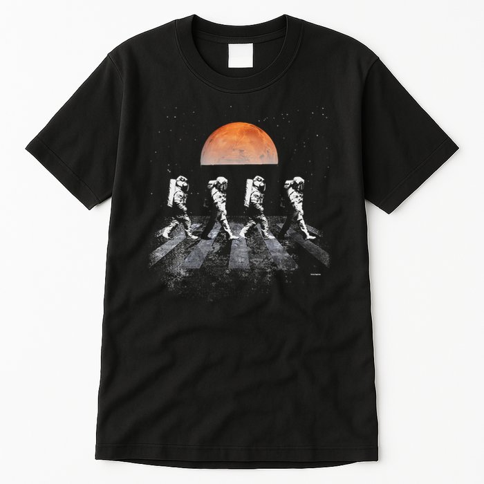 Astronauts In Walking In Space Occupy Mars Tall T-Shirt