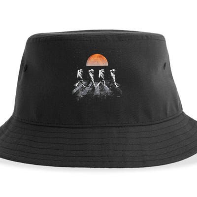 Astronauts In Walking In Space Occupy Mars Sustainable Bucket Hat