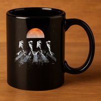 Astronauts In Walking In Space Occupy Mars 11oz C Handle Ceramic Mug