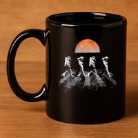 Astronauts In Walking In Space Occupy Mars 11oz C Handle Ceramic Mug