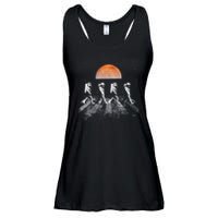 Astronauts In Walking In Space Occupy Mars Ladies Essential Flowy Tank