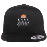 Astronauts In Walking In Space Occupy Mars Flatbill Hat