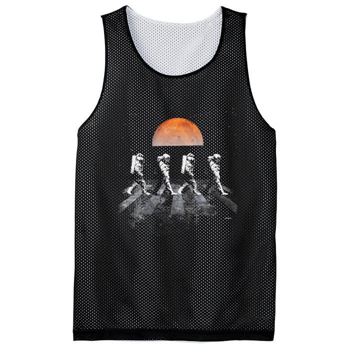 Astronauts In Walking In Space Occupy Mars Mesh Reversible Basketball Jersey Tank