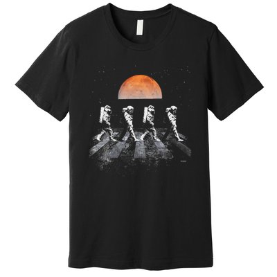 Astronauts In Walking In Space Occupy Mars Premium T-Shirt