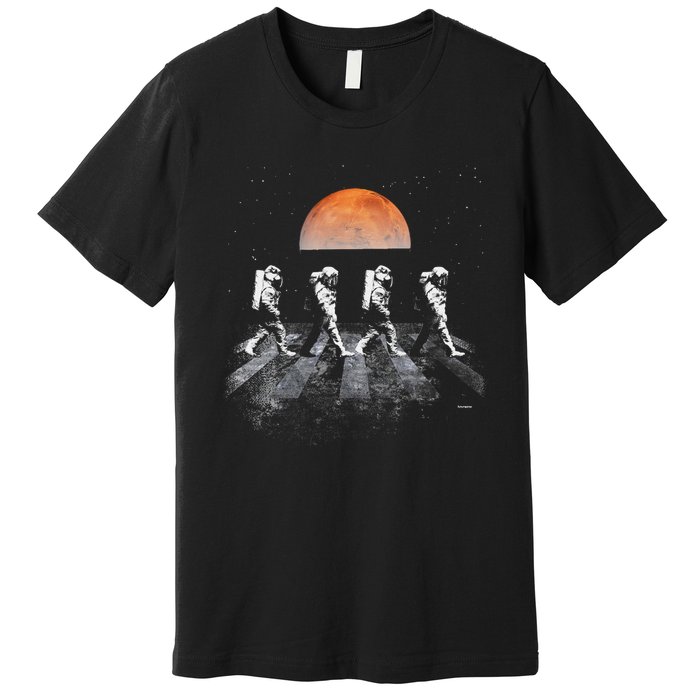 Astronauts In Walking In Space Occupy Mars Premium T-Shirt