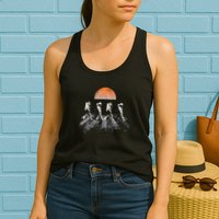 Astronauts In Walking In Space Occupy Mars Womens Tank Top