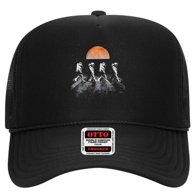 Astronauts In Walking In Space Occupy Mars Trucker Hat