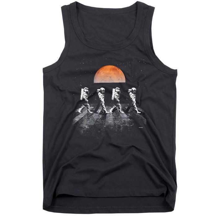Astronauts In Walking In Space Occupy Mars Tank Top