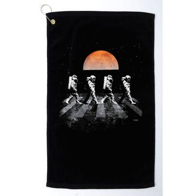 Astronauts In Walking In Space Occupy Mars Golf Towel