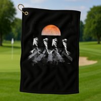 Astronauts In Walking In Space Occupy Mars Golf Towel
