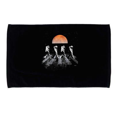 Astronauts In Walking In Space Occupy Mars Microfiber Hand Towel