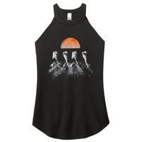 Astronauts In Walking In Space Occupy Mars Women's Perfect Tri Rocker Tank