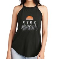 Astronauts In Walking In Space Occupy Mars Women's Perfect Tri Rocker Tank