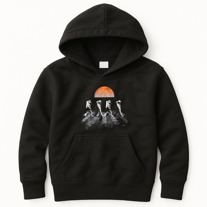 Astronauts In Walking In Space Occupy Mars Kids Hoodie