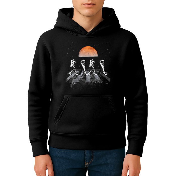 Astronauts In Walking In Space Occupy Mars Kids Hoodie