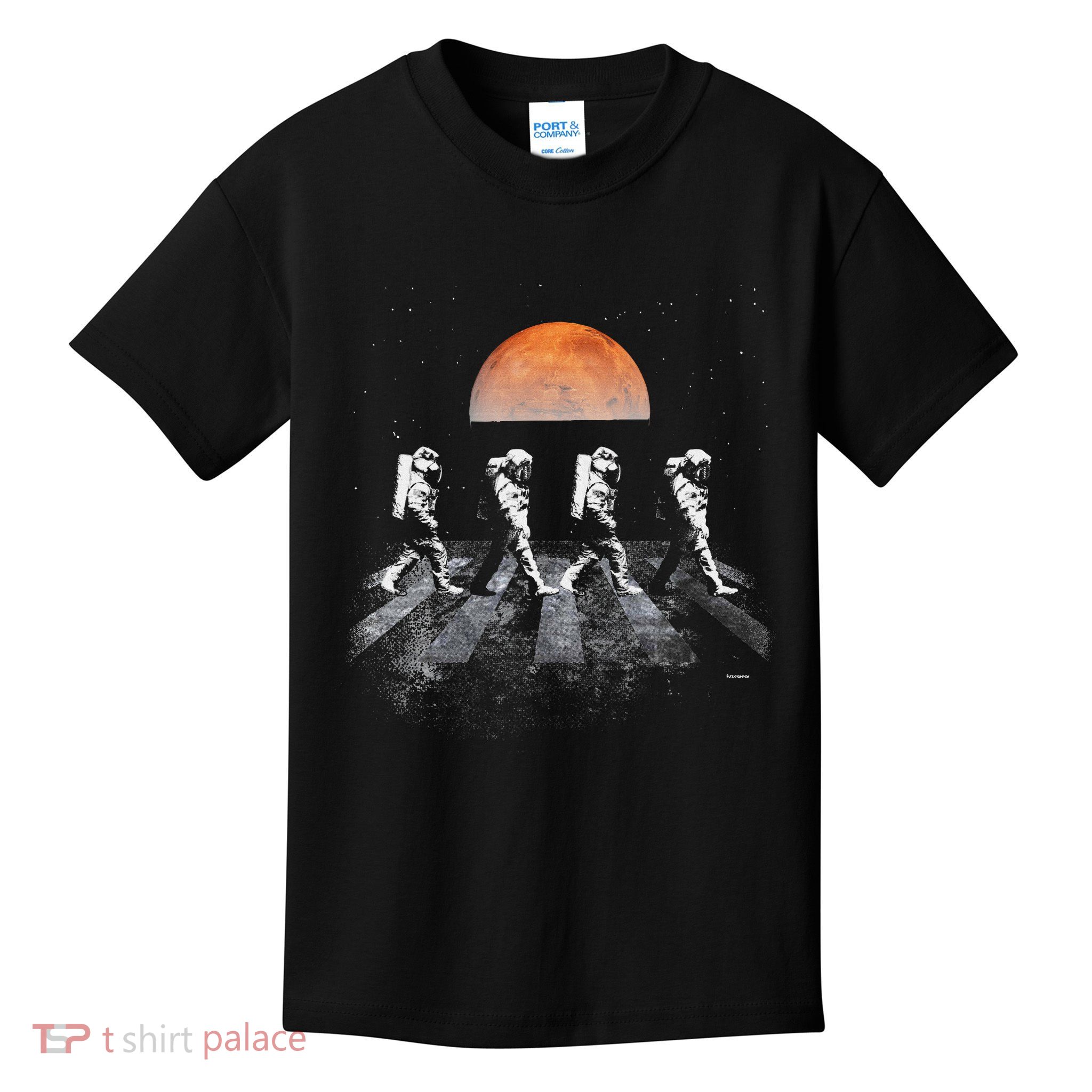 Astronauts In Walking In Space Occupy Mars Kids T-Shirt
