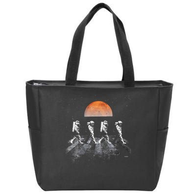 Astronauts In Walking In Space Occupy Mars Zip Tote Bag