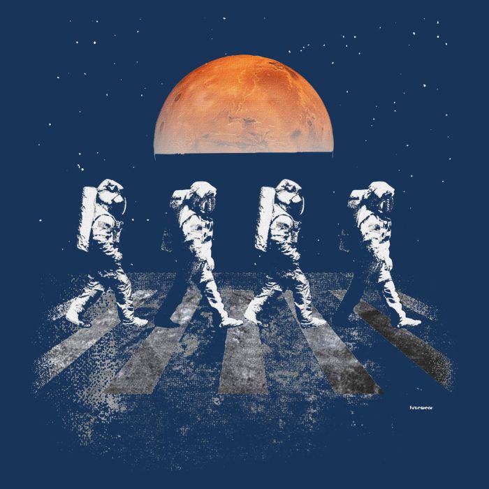 Astronauts In Walking In Space Occupy Mars Infant Baby Jersey Bodysuit