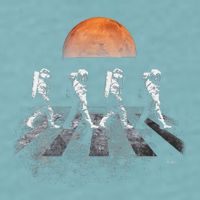 Astronauts In Walking In Space Occupy Mars Sueded Cloud Jersey T-Shirt