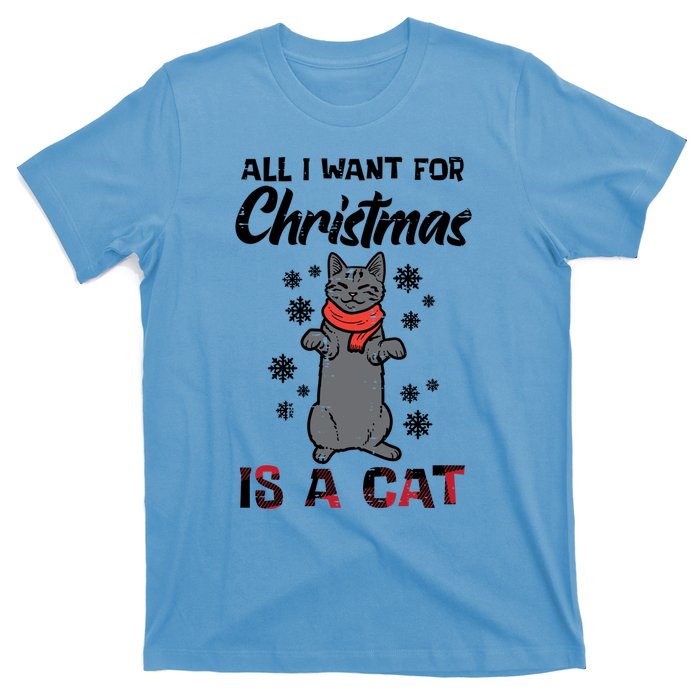 All I Want For Christmas Is Cat Xmas Meaningful Gift T-Shirt