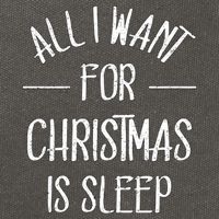 All I Want For Christmas Is Sleep Funny Tired Christmas Cool Gift Cotton Canvas Backpack