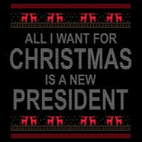 All I Want For Christmas Is A New President Ugly Christmas City Backpack